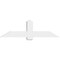 Ekena Millwork Eugene Architectural Grade PVC Gable Bracket, 60"W x 17 1/2"H x 4"D x 6"F, 7/12 Pitch GBP060X18X0406EUG00 - alternate 5